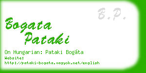 bogata pataki business card